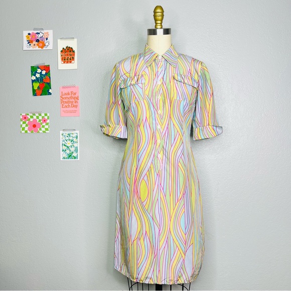 Anthropologie silk ultra rare vintage dress size xs - Picture 8 of 9